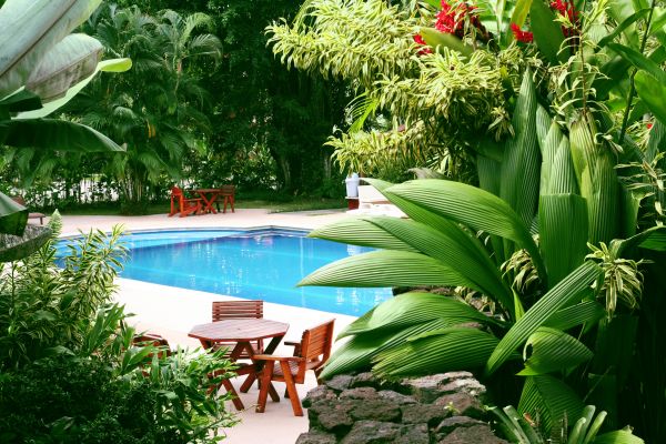 Pool Area Landscaping in Bountiful