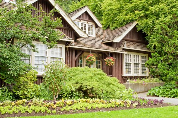 Log Home Landscaping in Bountiful